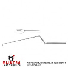 Hosobuchl Fork Spatula Bayonet Shaped - Rigid Stainless Steel, 26 cm - 10 1/4"
